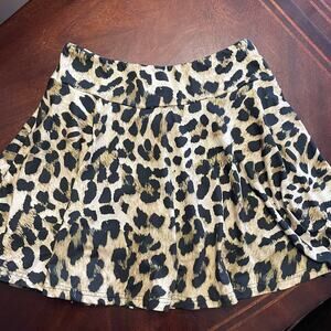 Julia Rose The Kylie Skort High Waist Leopard Small